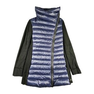 Calvin Klein Performance Womens Small Navy Hybrid Puffer Duck Down Jacket Coat